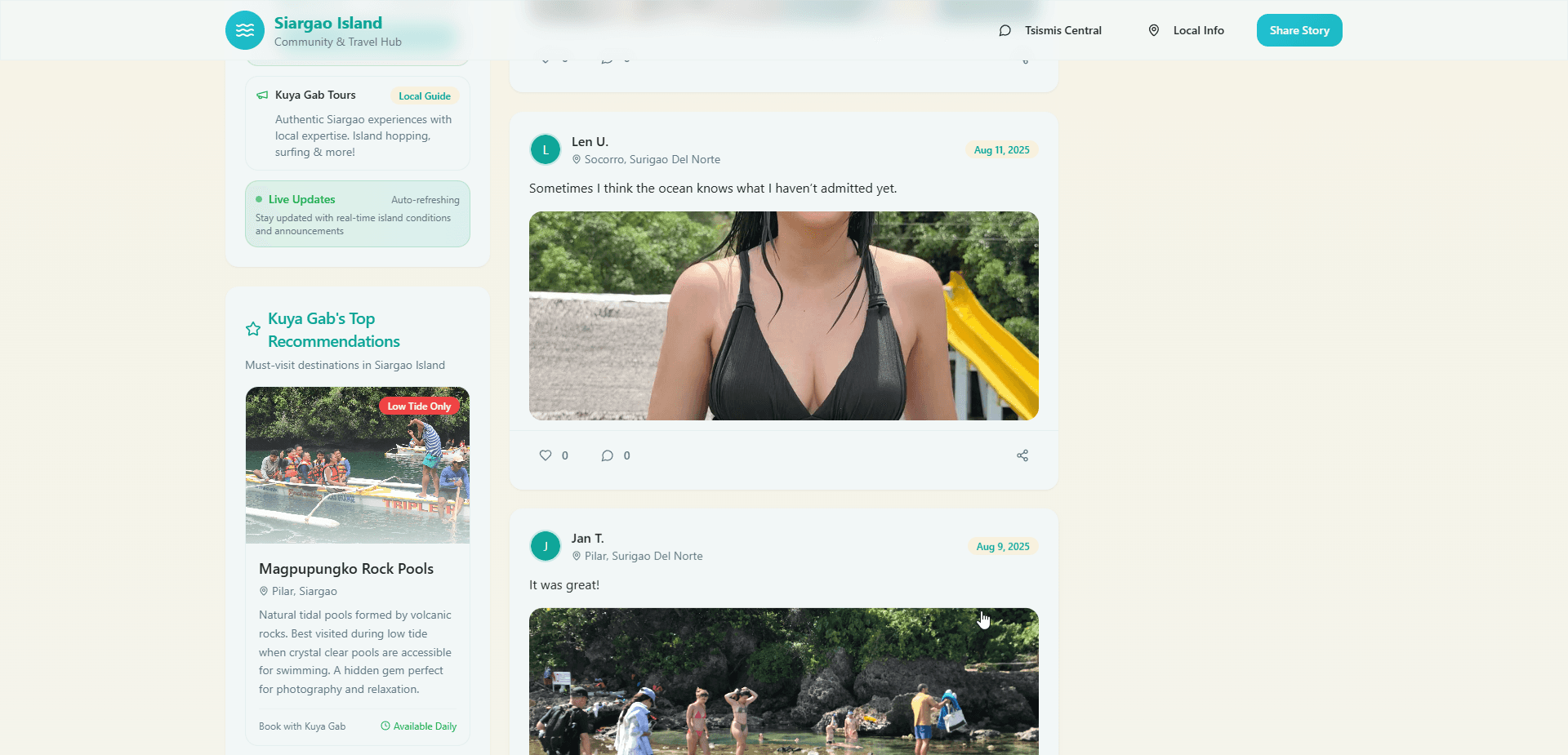 Community Hub Website screenshot 2